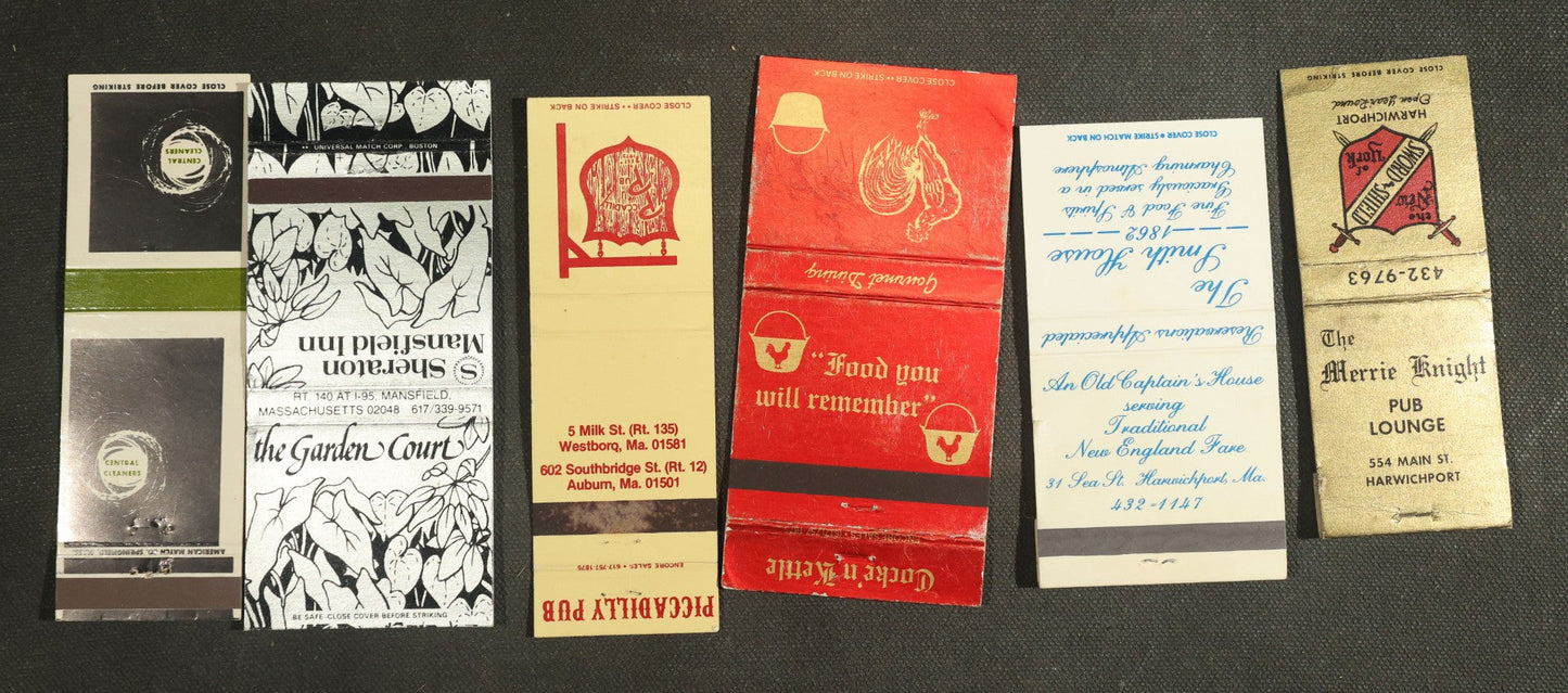 Vintage Matchbook Grouping - Restaurants, Pubs, Etc