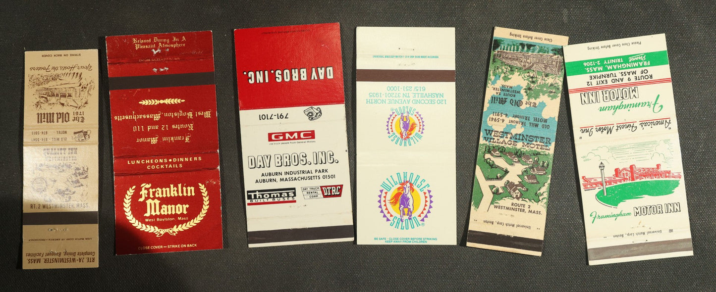 Vintage Matchbook Grouping - Restaurants, Pubs, Etc