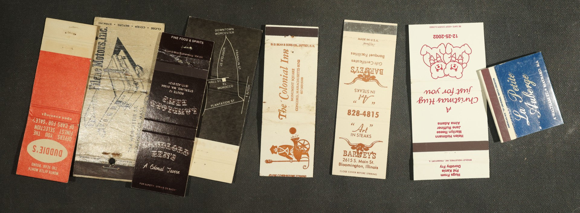 Vintage Matchbook Grouping - Restaurants, Pubs, Etc