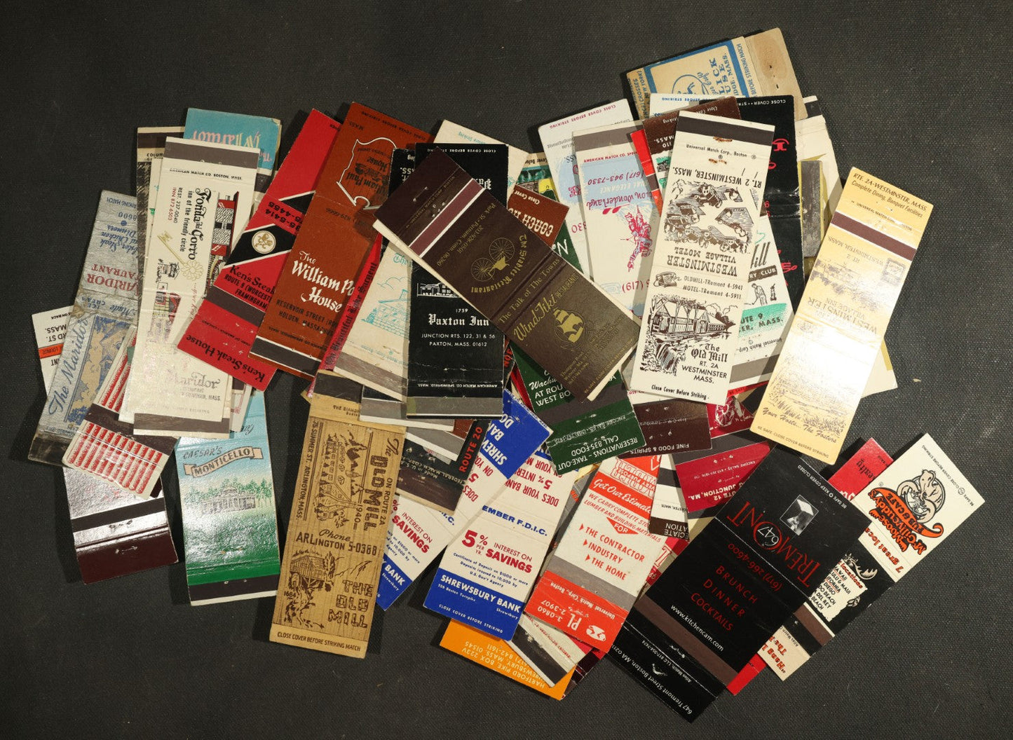 Vintage Matchbook Grouping - Restaurants, Inns, Etc