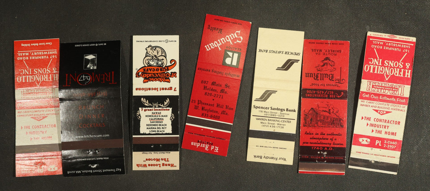 Vintage Matchbook Grouping - Restaurants, Inns, Etc