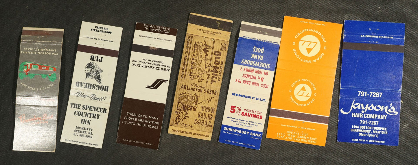 Vintage Matchbook Grouping - Restaurants, Inns, Etc