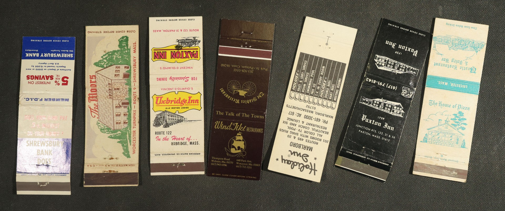 Vintage Matchbook Grouping - Restaurants, Inns, Etc