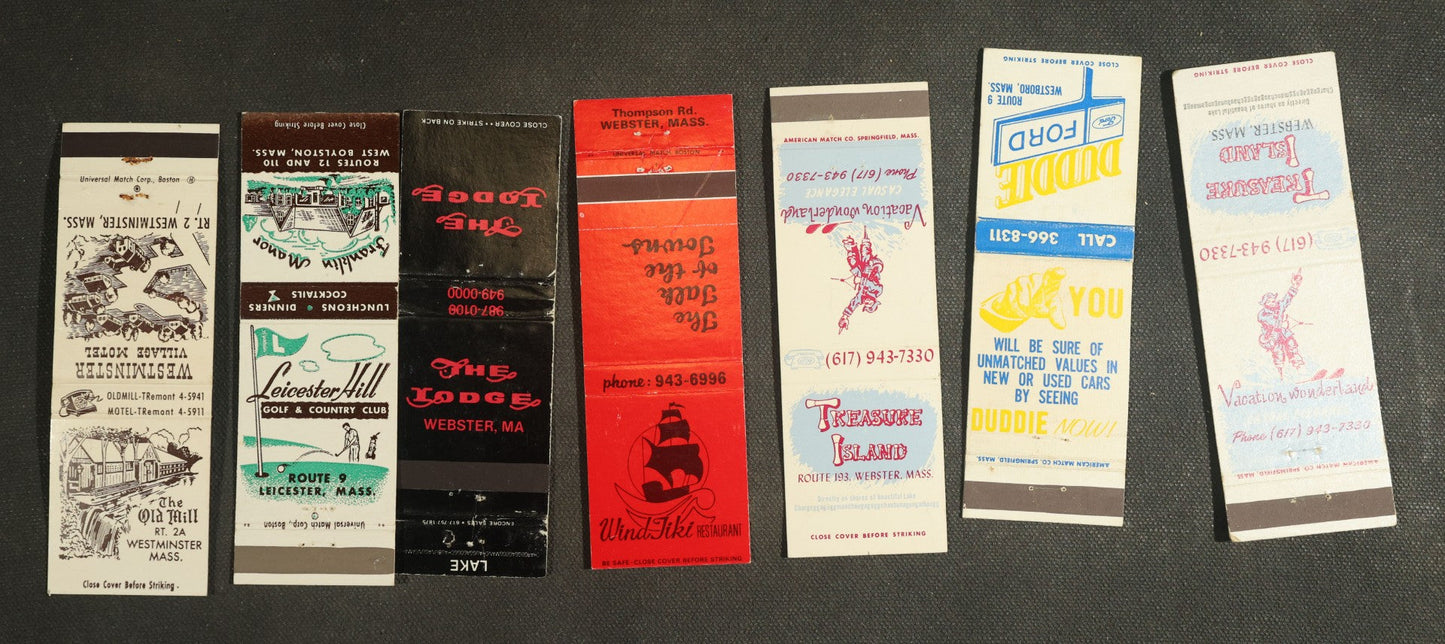 Vintage Matchbook Grouping - Restaurants, Inns, Etc