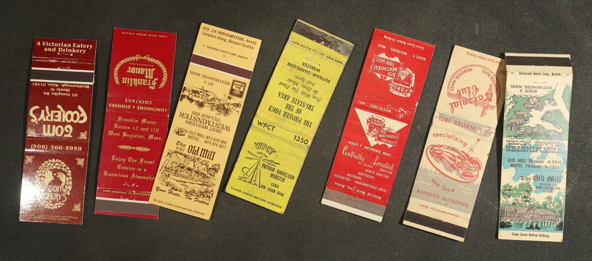 Vintage Matchbook Grouping - Restaurants, Inns, Etc