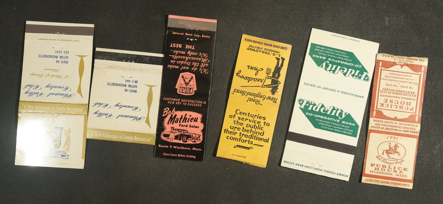 Vintage Matchbook Grouping - Restaurants, Inns, Etc
