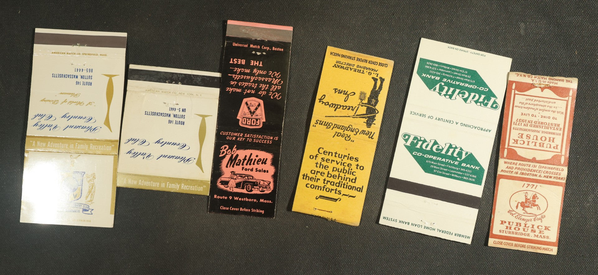 Vintage Matchbook Grouping - Restaurants, Inns, Etc