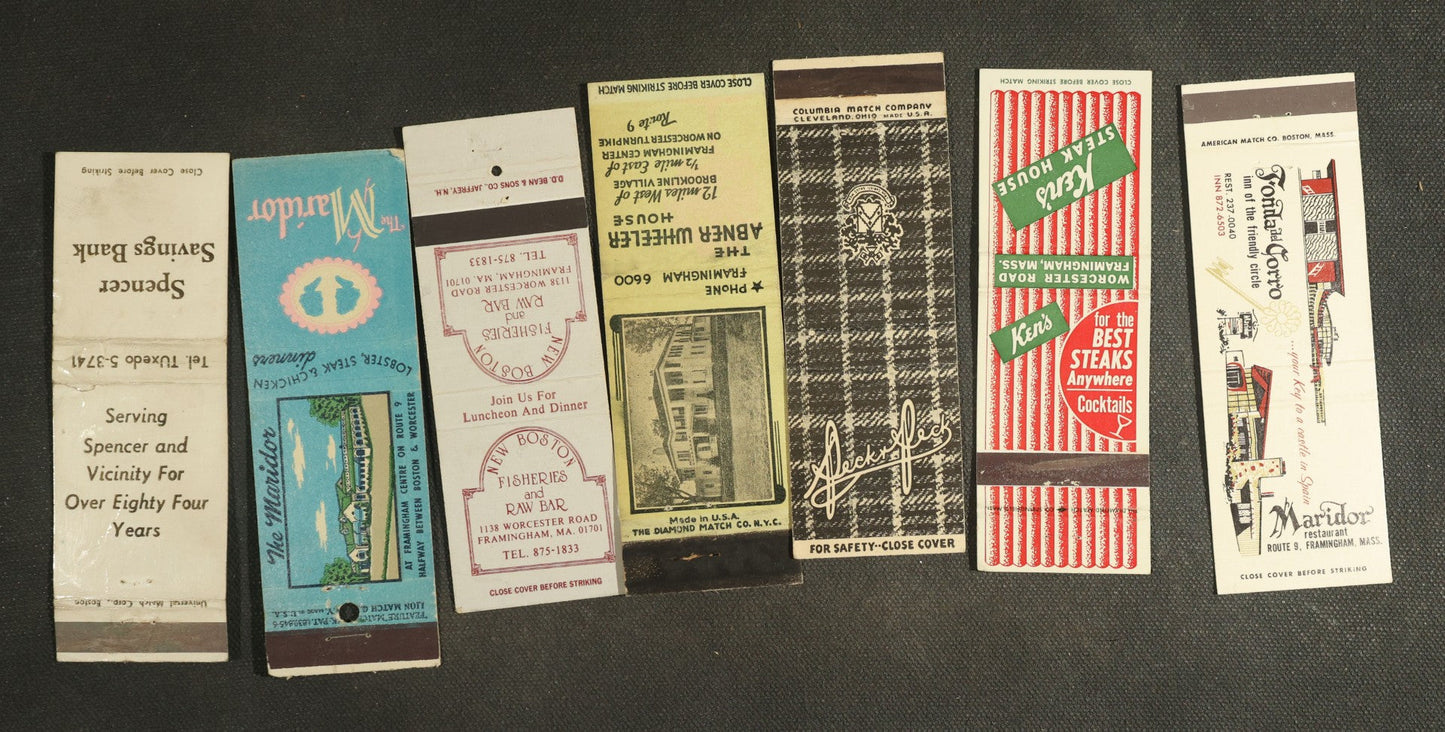 Vintage Matchbook Grouping - Restaurants, Inns, Etc