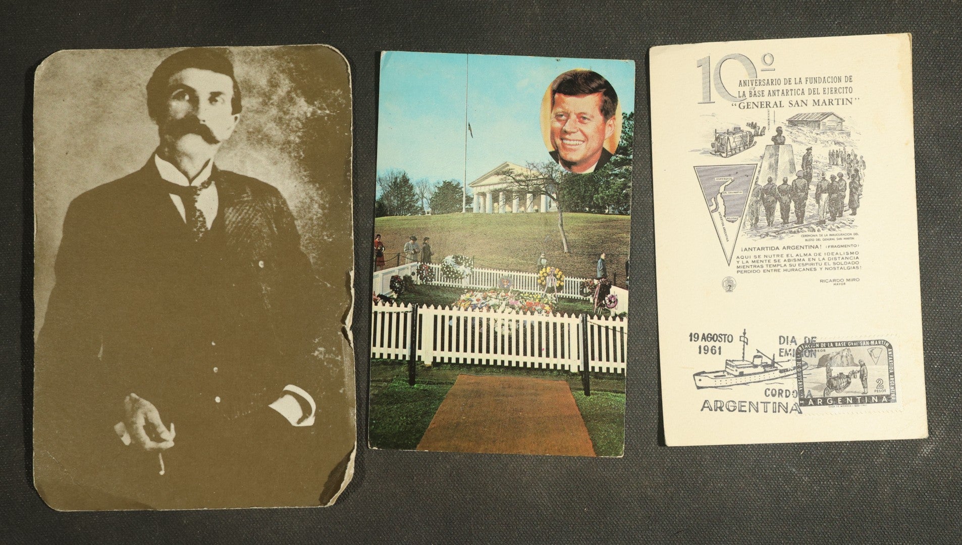 Vintage Postcard Grouping - Historic Figures Including Kennedy, Pope, Etc