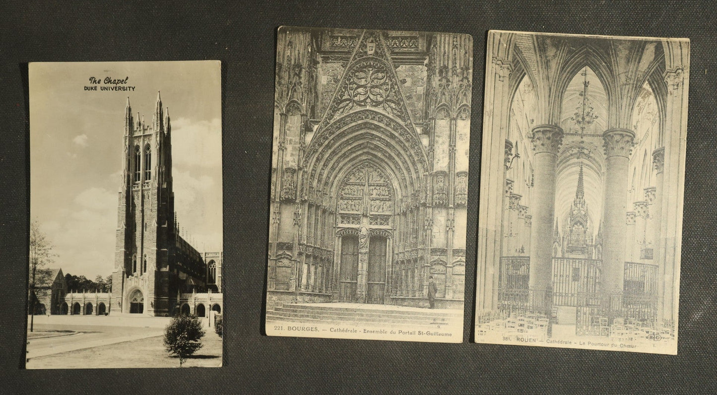 Vintage Postcard Grouping - Churches and Cathedrals