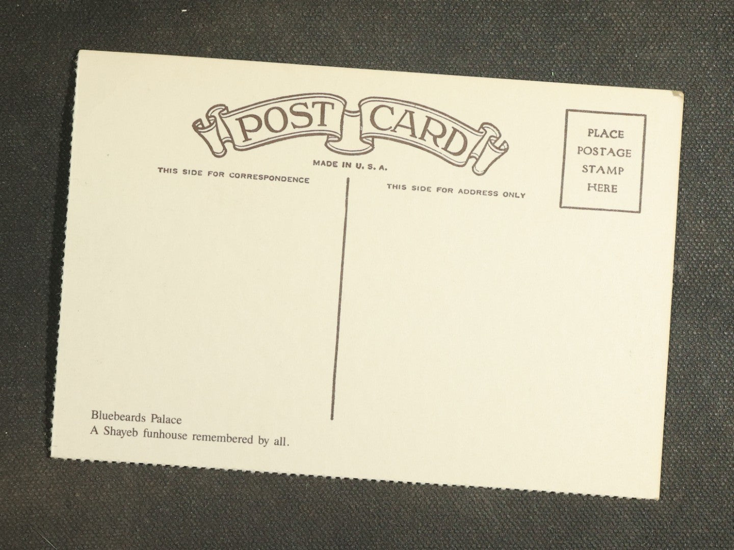 Vintage Postcard Grouping - Three Amusement Park Souvenir Cards, Reproductions