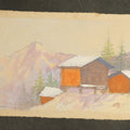 Lot 100 - Single Watercolor Painting Postcard