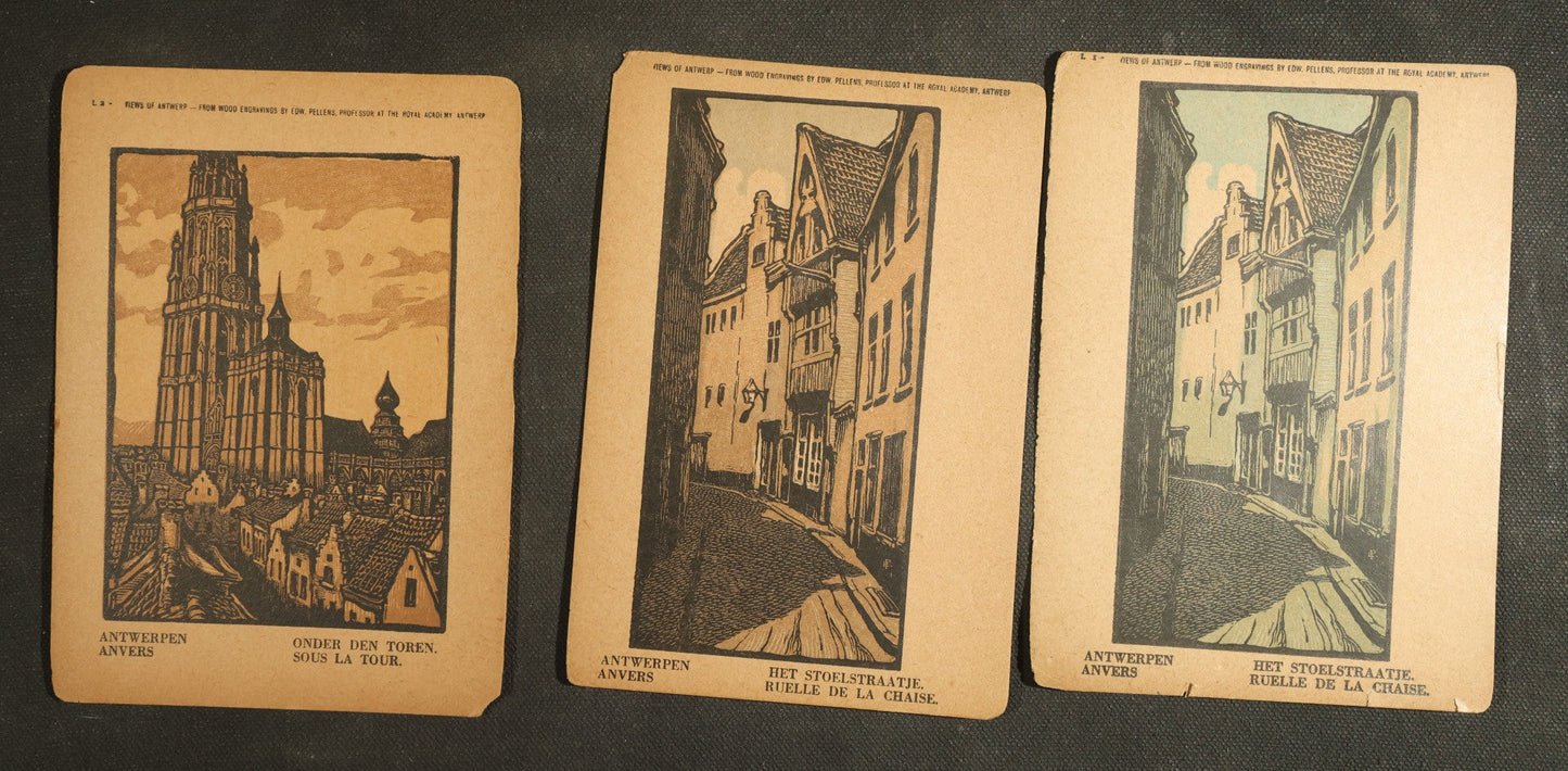 Vintage Postcard Grouping - Antwerp Cathedrals Etc