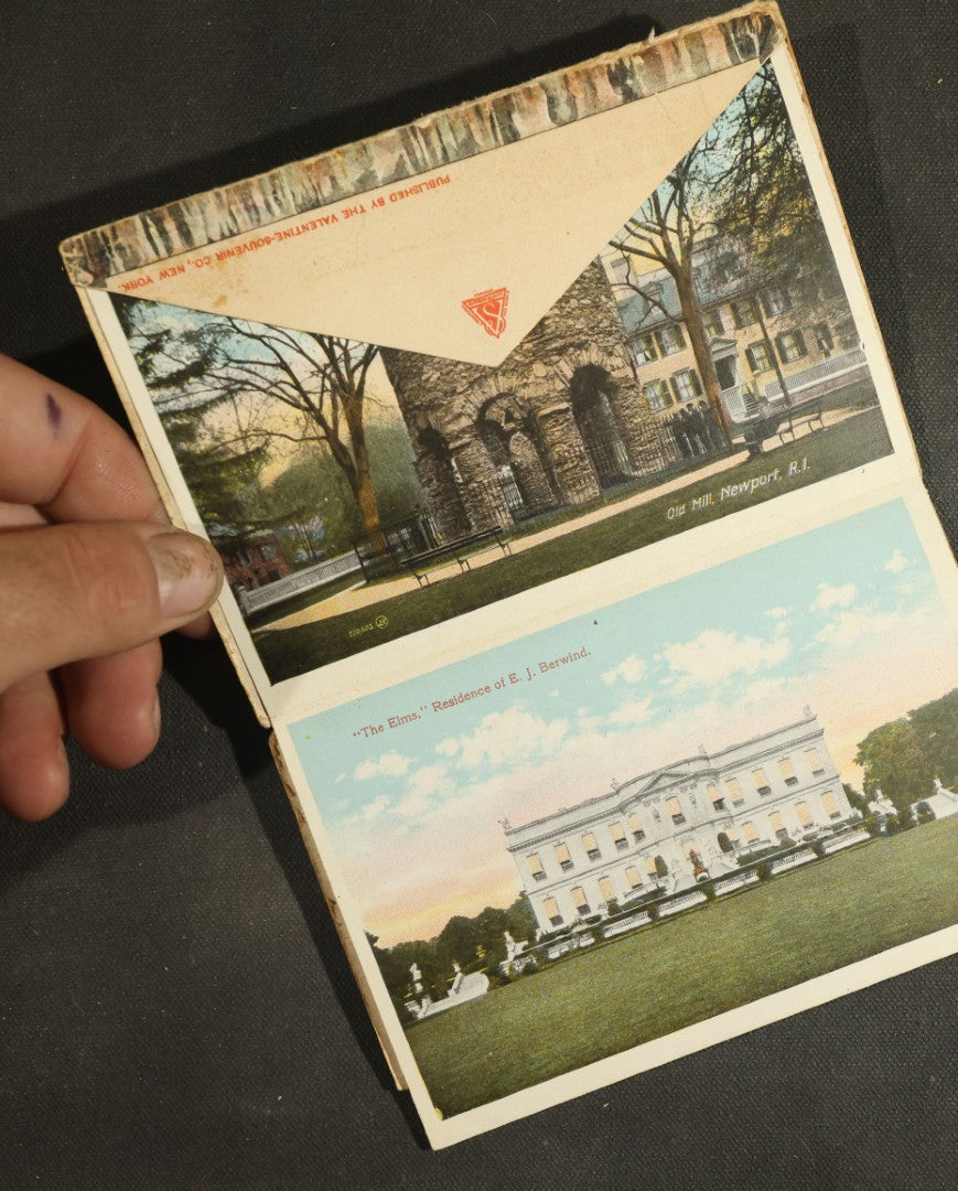 Vintage Postcard Grouping - Pair of Newport Rhode Island Folders