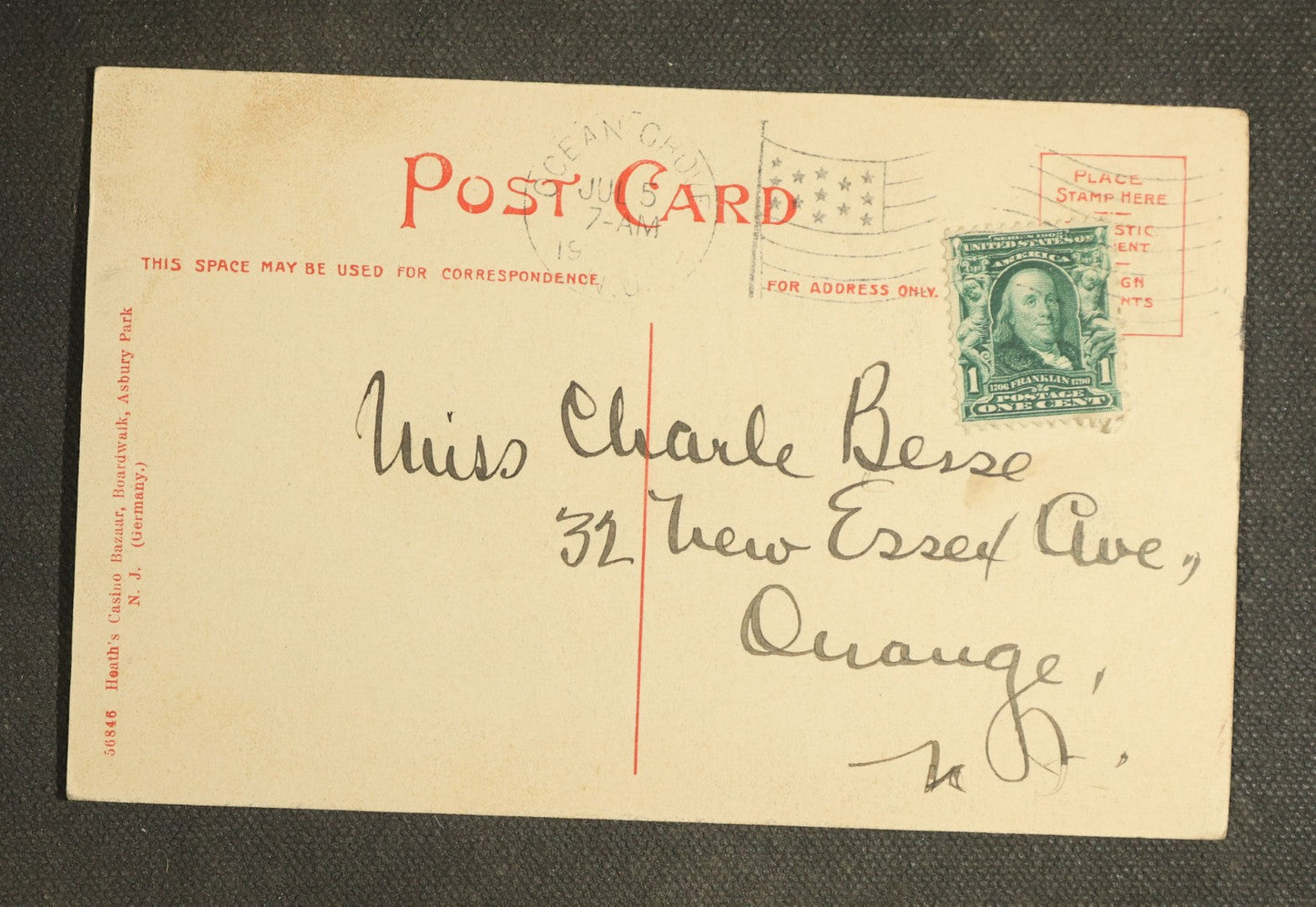 Vintage Postcard Grouping - Greetings from Asbury Park, N.J.