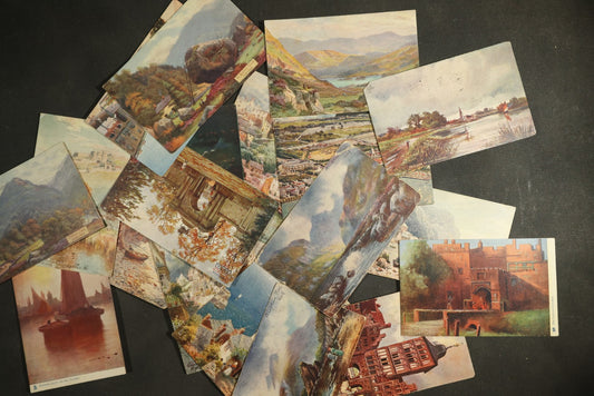Vintage Postcard Grouping - Various Tuck's "Oilette" Series