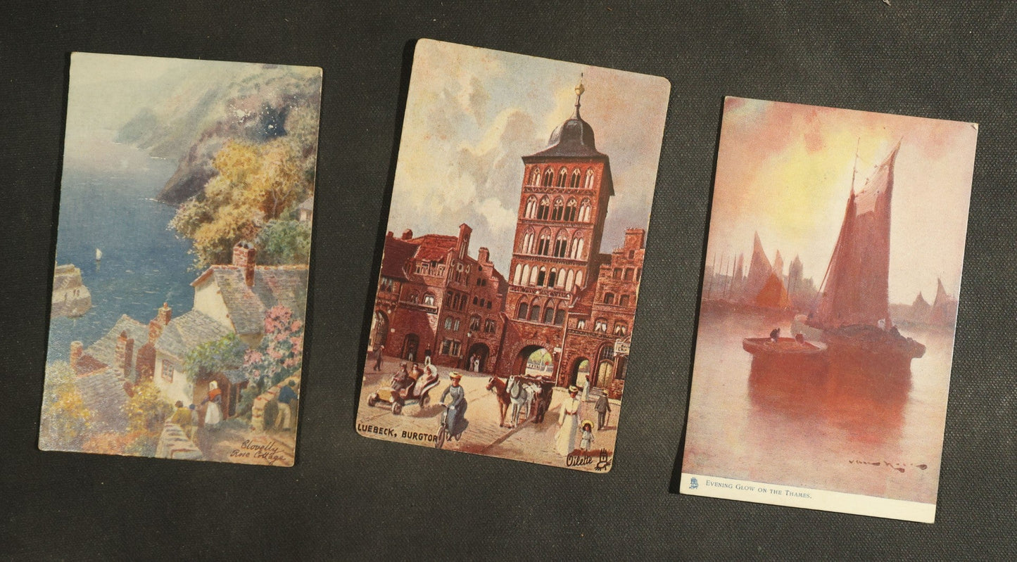 Vintage Postcard Grouping - Various Tuck's "Oilette" Series