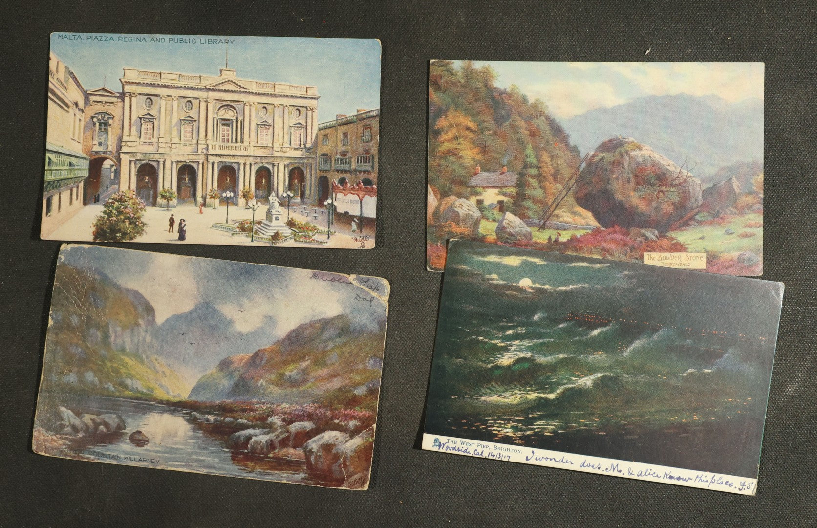 Vintage Postcard Grouping - Various Tuck's "Oilette" Series