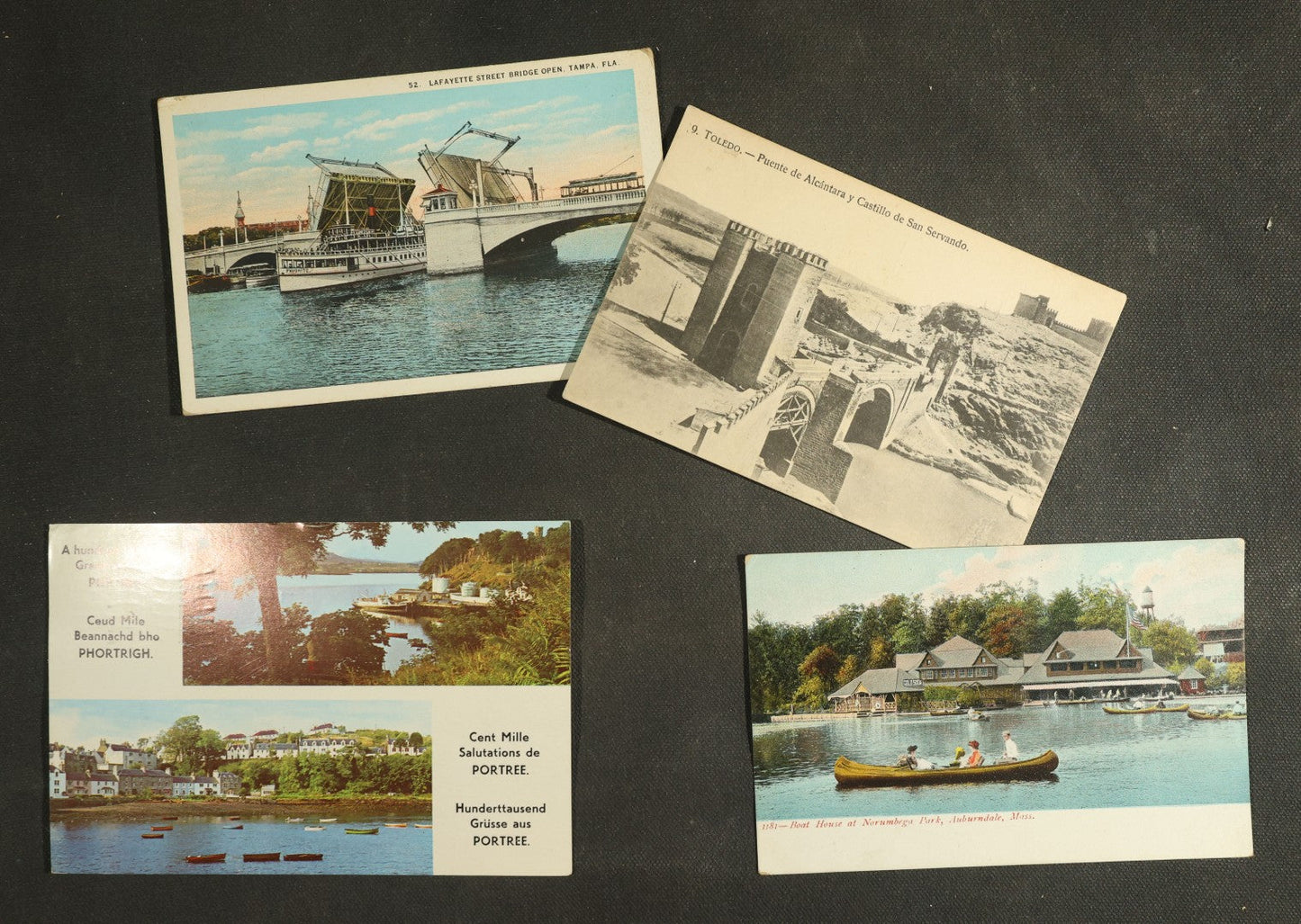 Vintage Postcard Grouping - Transportation and Bridges