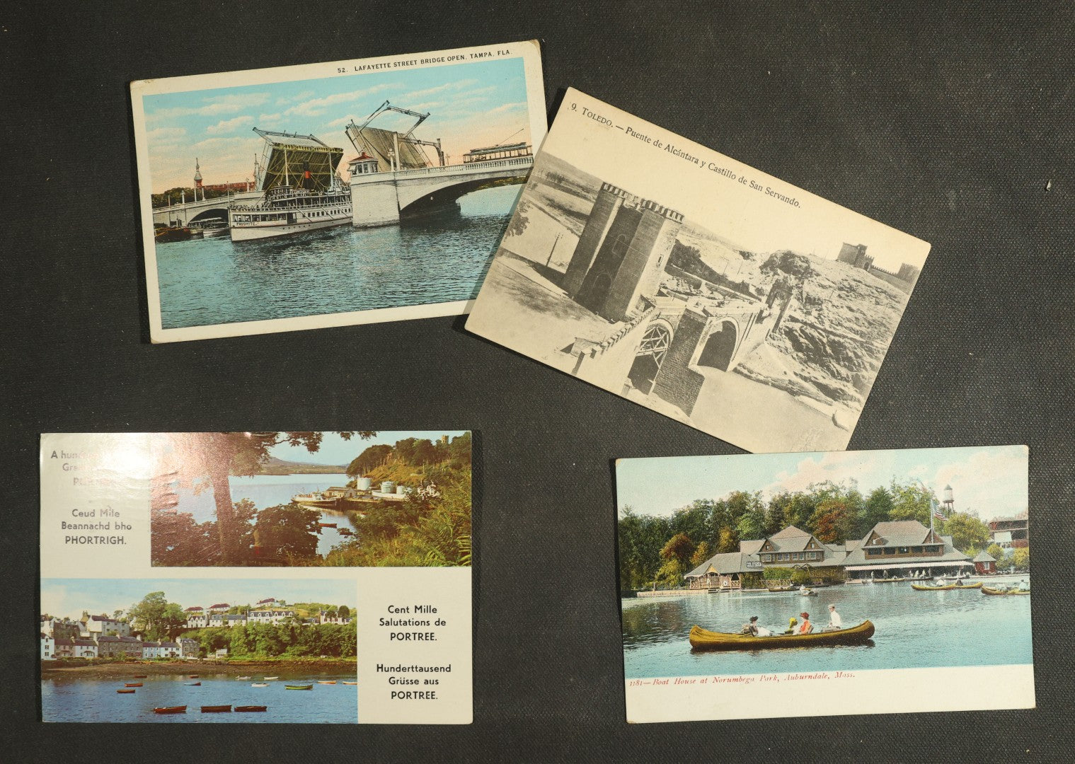 Vintage Postcard Grouping - Transportation and Bridges