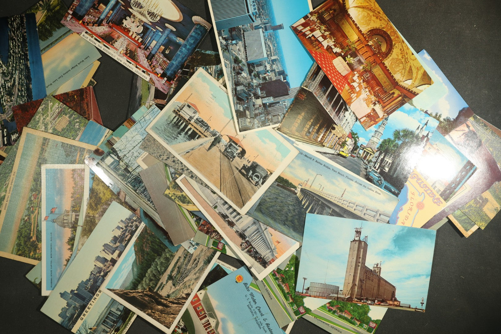 vintage postcard grouping - Varioius Southern, Midwestern States