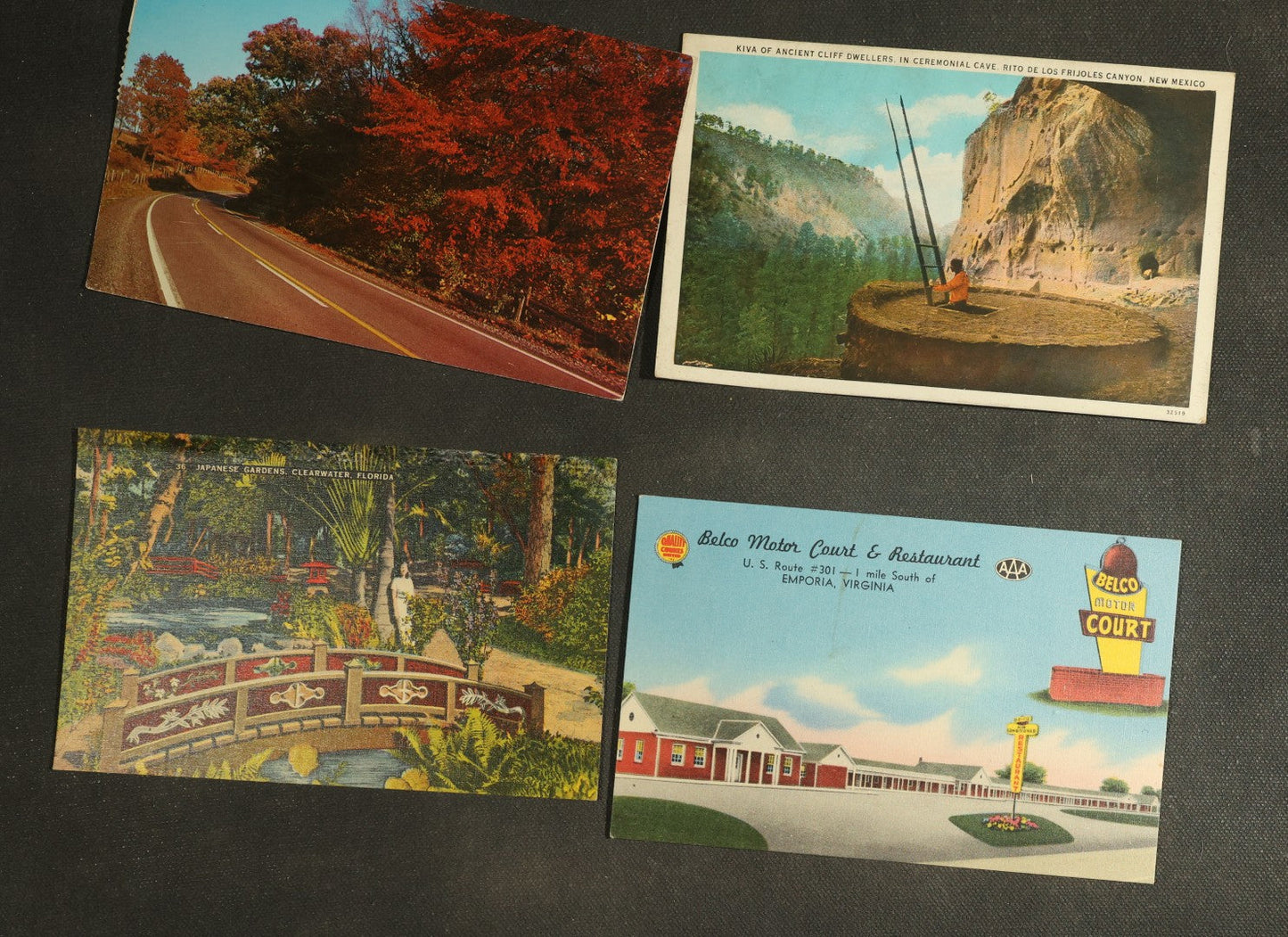 vintage postcard grouping - Varioius Southern, Midwestern States