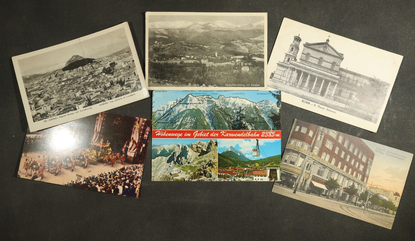 vintage postcard grouping - Various Europe