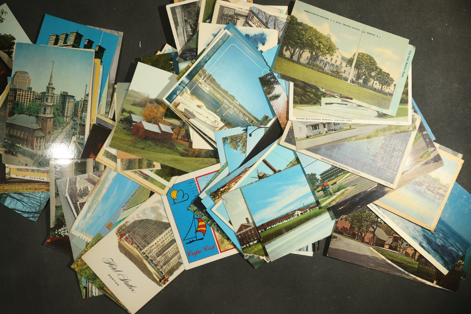 vintage postcard grouping - New England