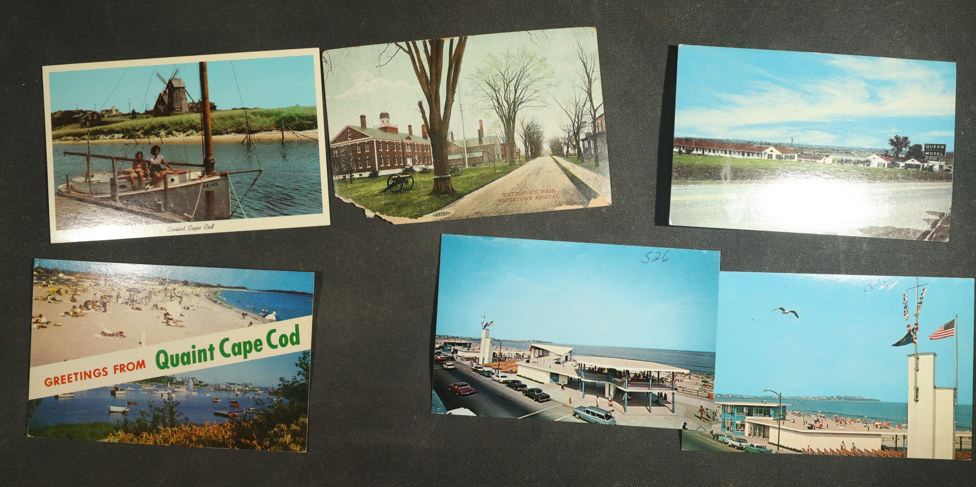 vintage postcard grouping - New England
