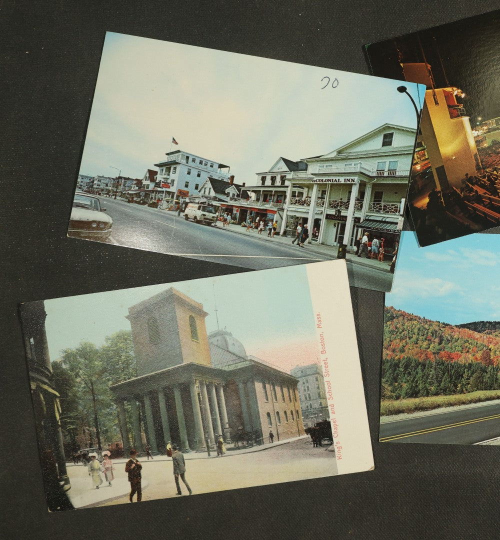 vintage postcard grouping - New England