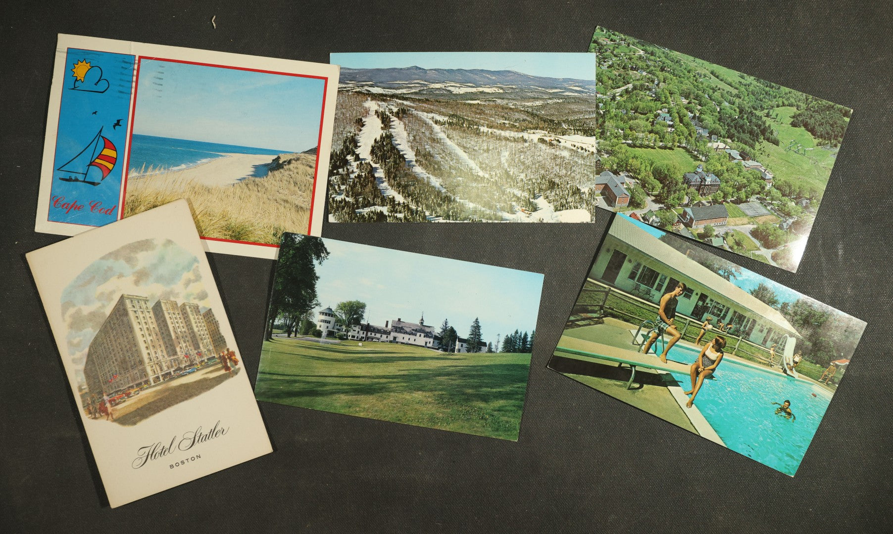 vintage postcard grouping - New England