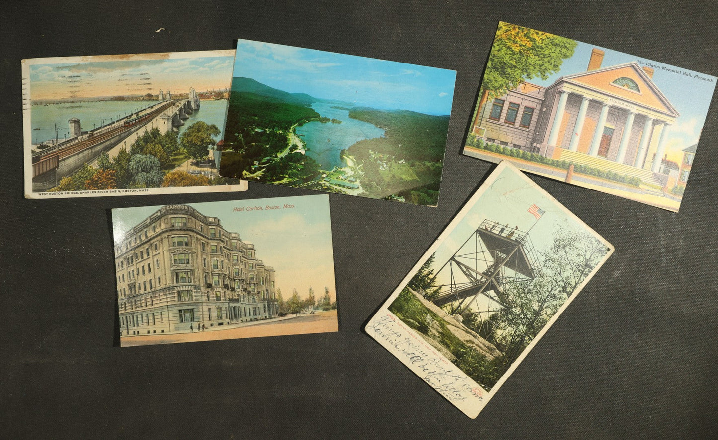 vintage postcard grouping - New England