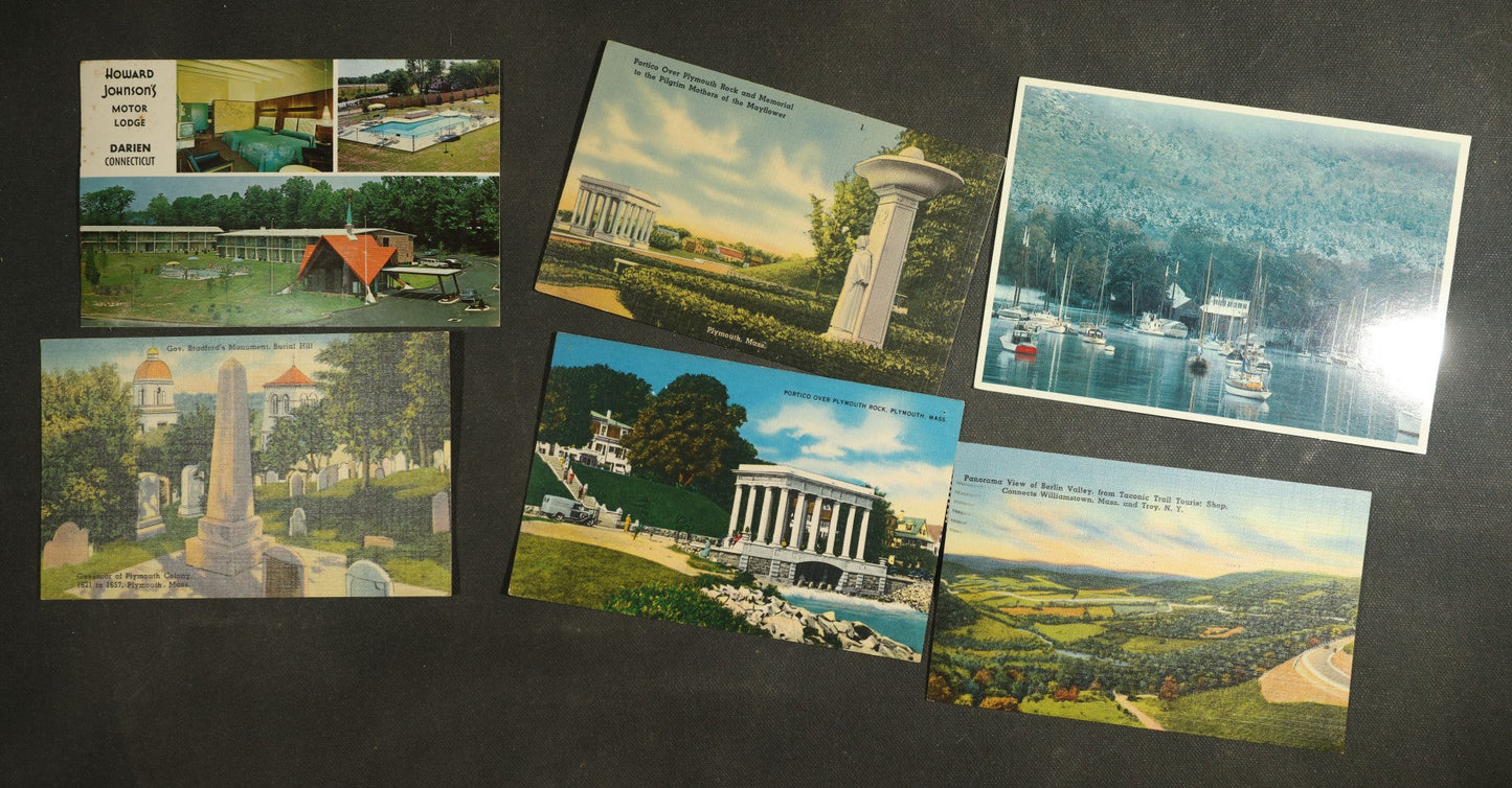 vintage postcard grouping - New England