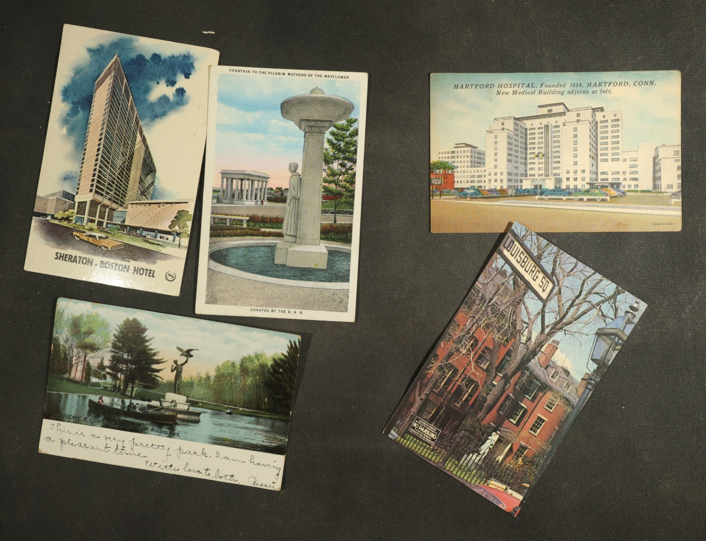 vintage postcard grouping - New England