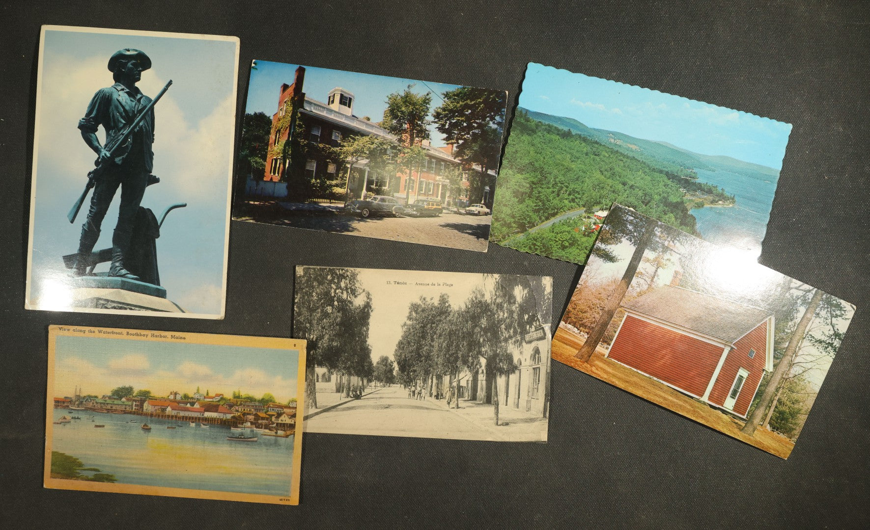 vintage postcard grouping - New England