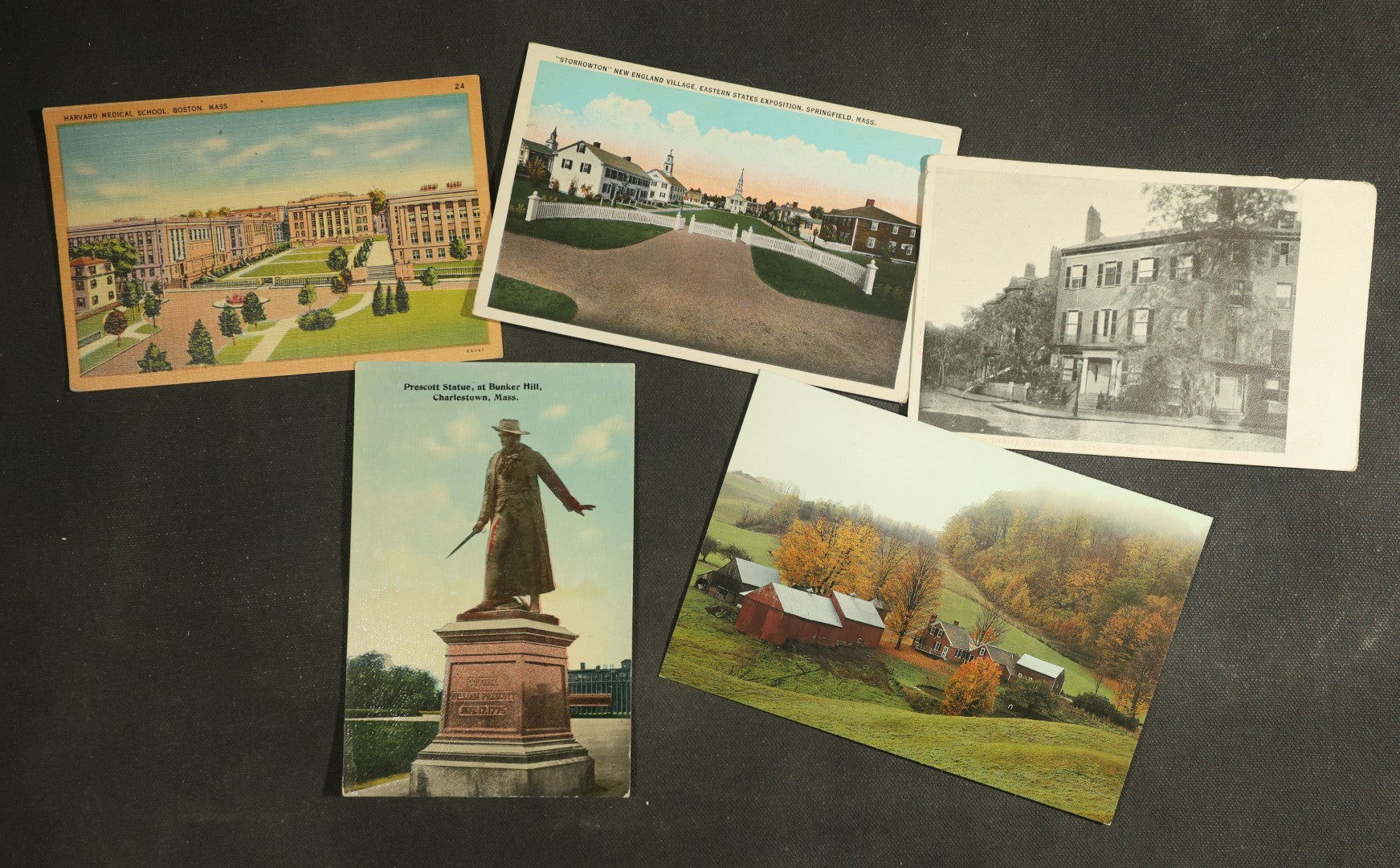 vintage postcard grouping - New England