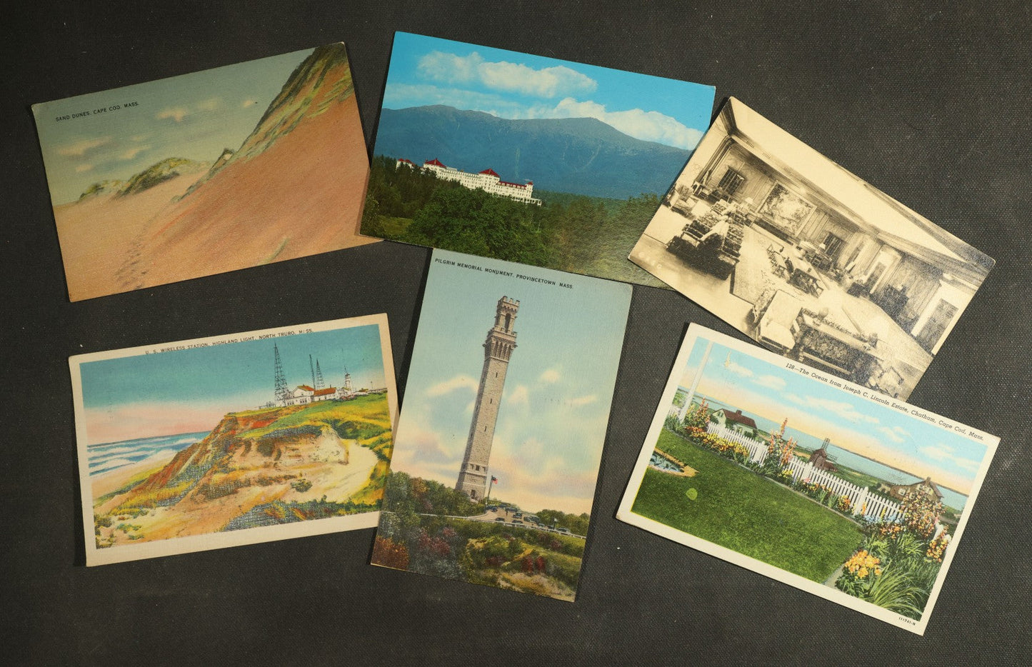 vintage postcard grouping - New England