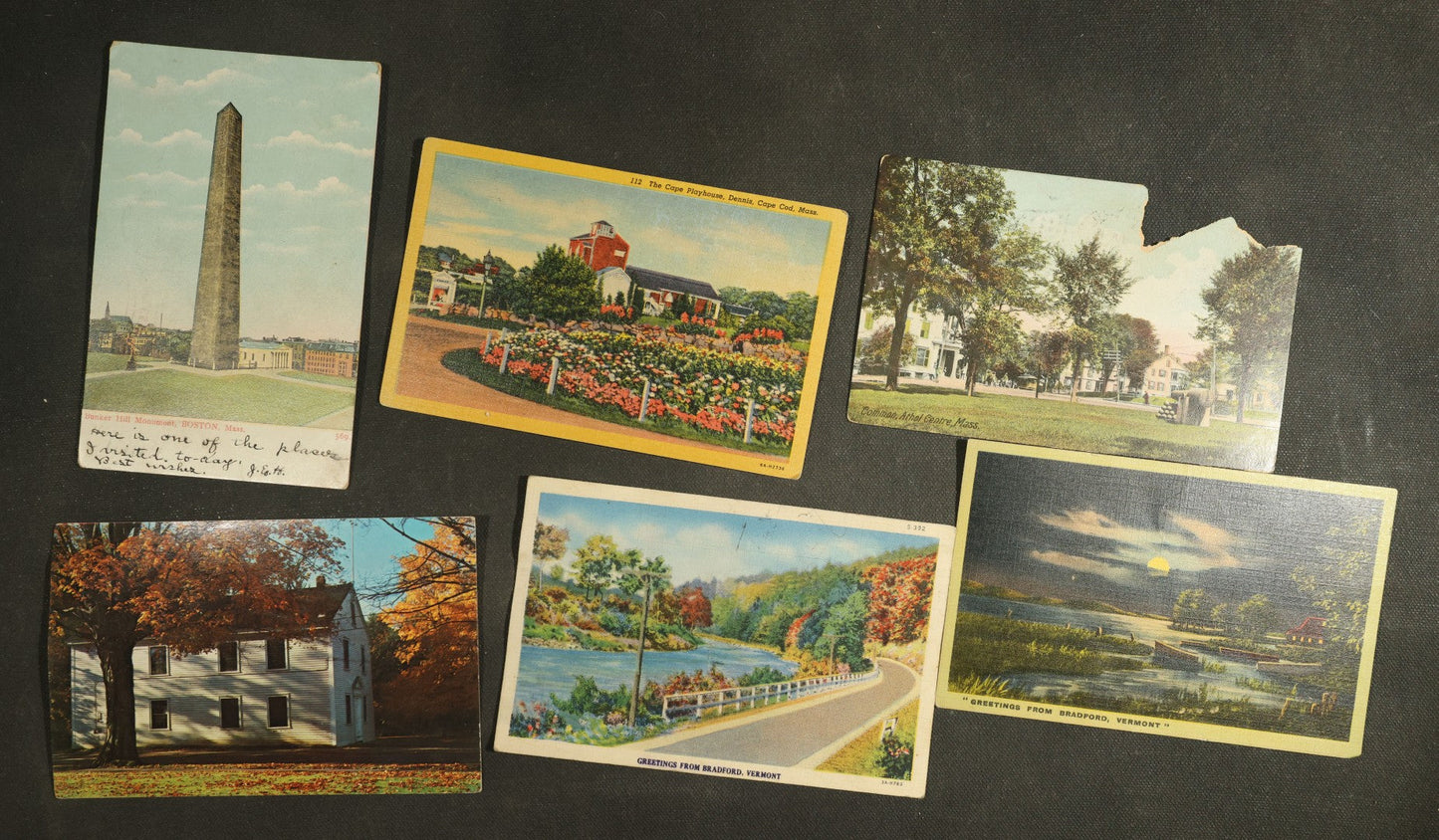 vintage postcard grouping - New England