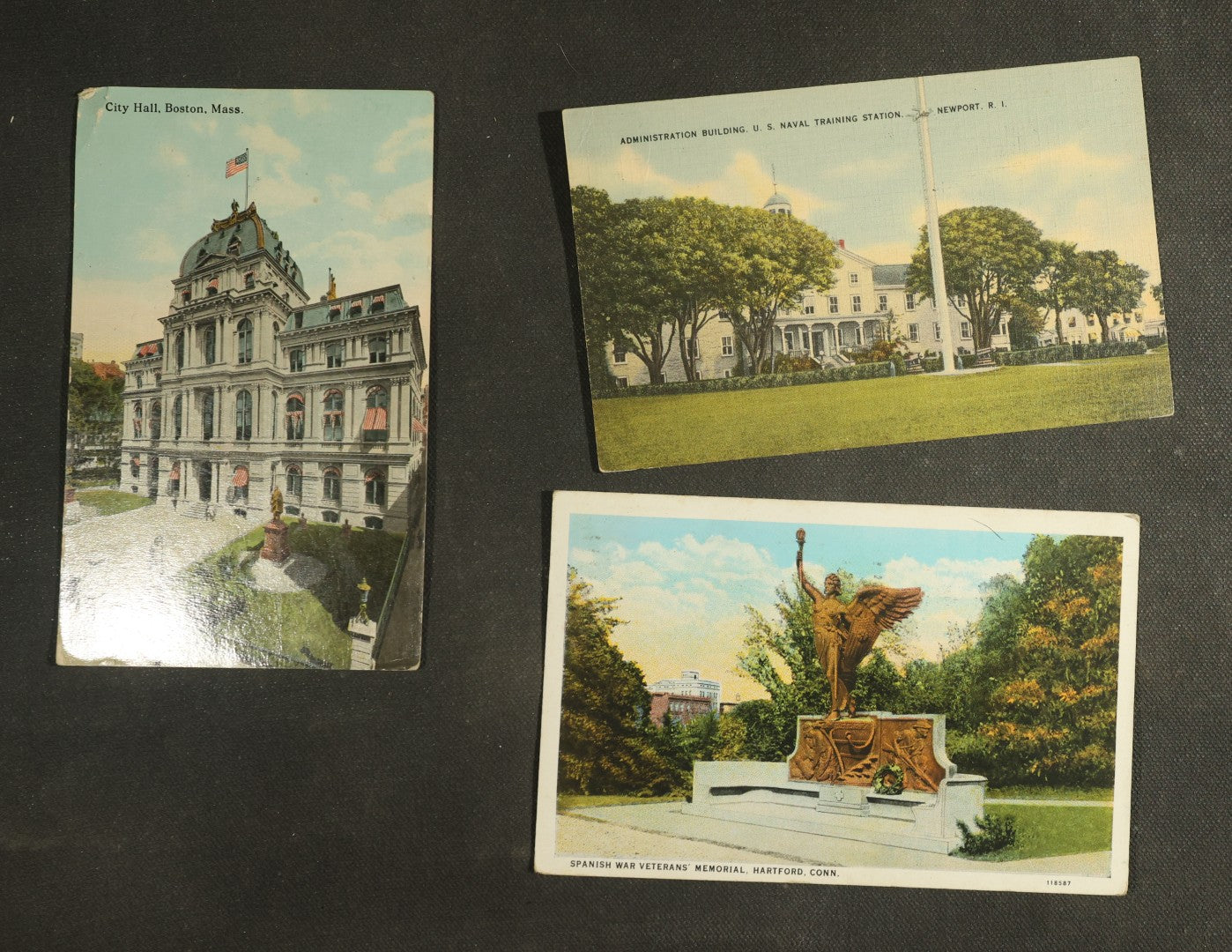 vintage postcard grouping - New England