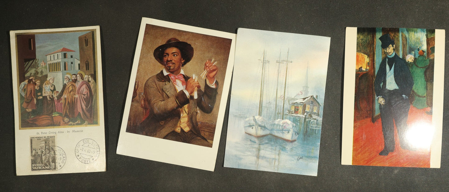 vintage postcard grouping - Various Artwork