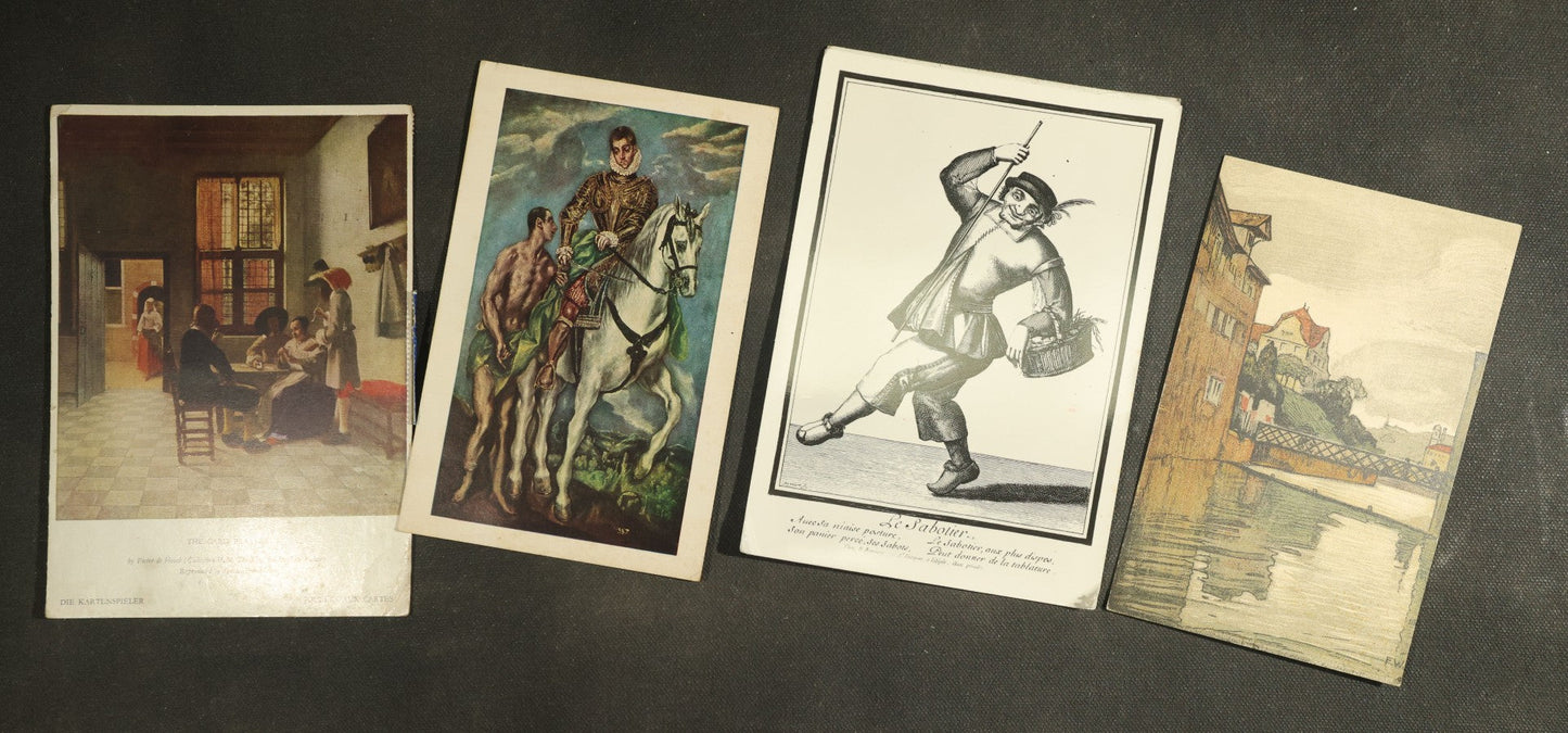 vintage postcard grouping - Various Artwork
