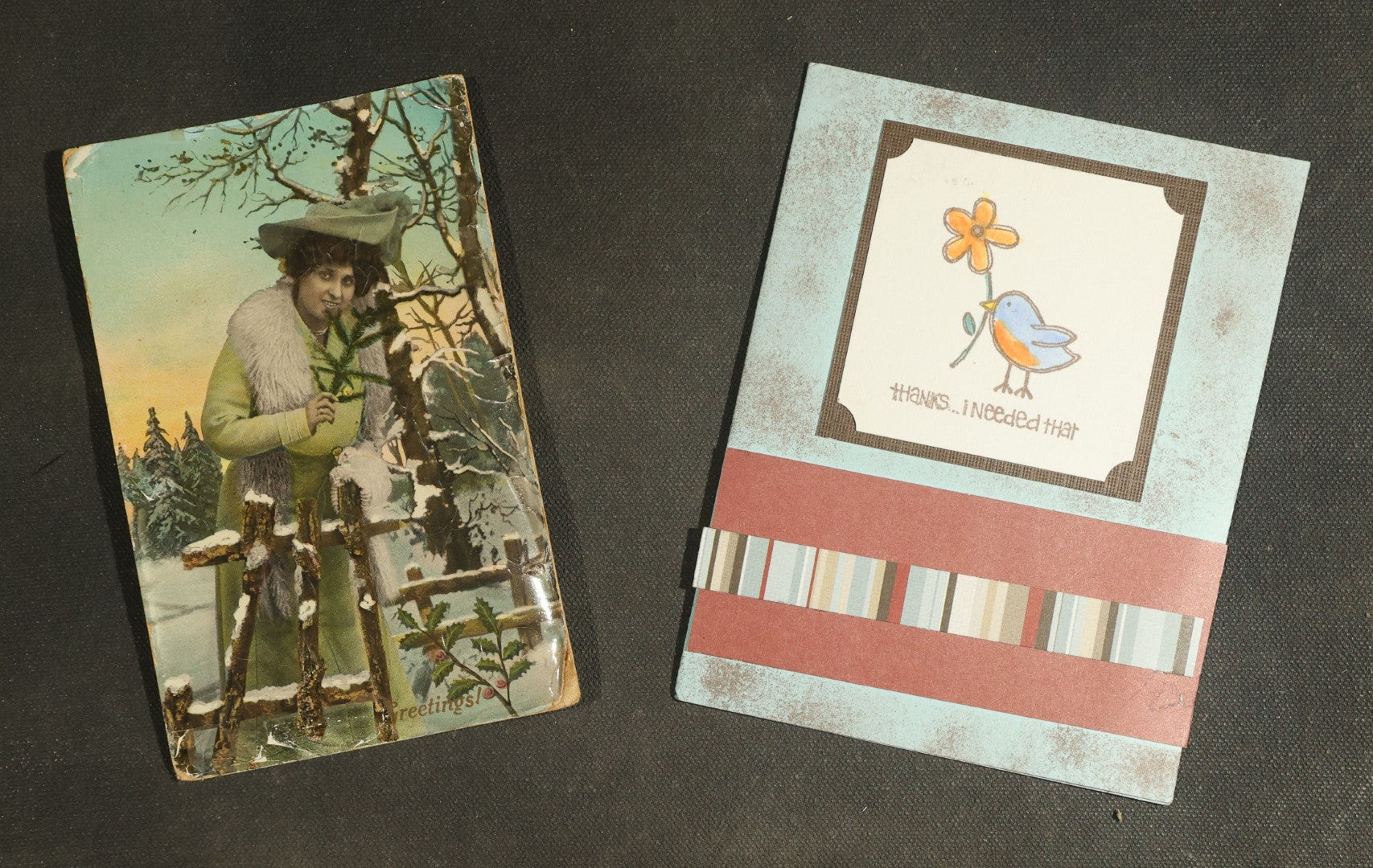 vintage postcard grouping - Greetings and Holiday
