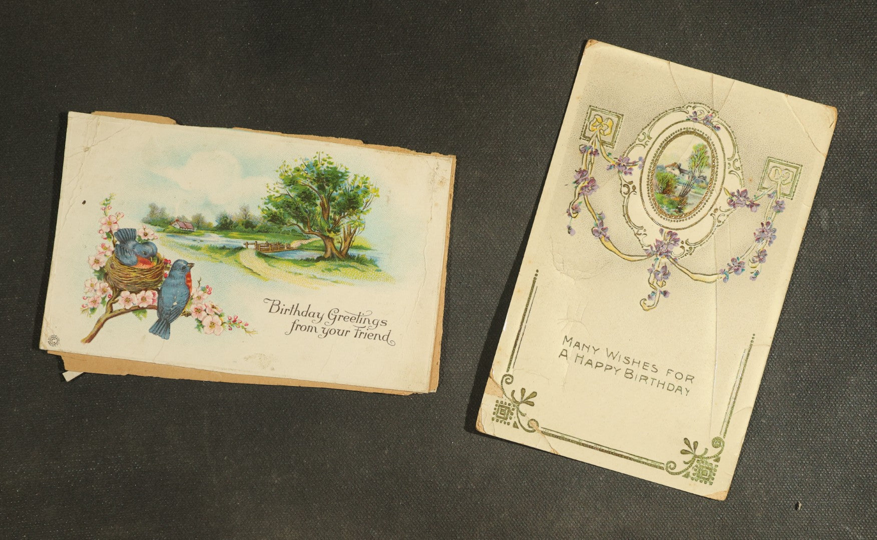 vintage postcard grouping - Greetings and Holiday