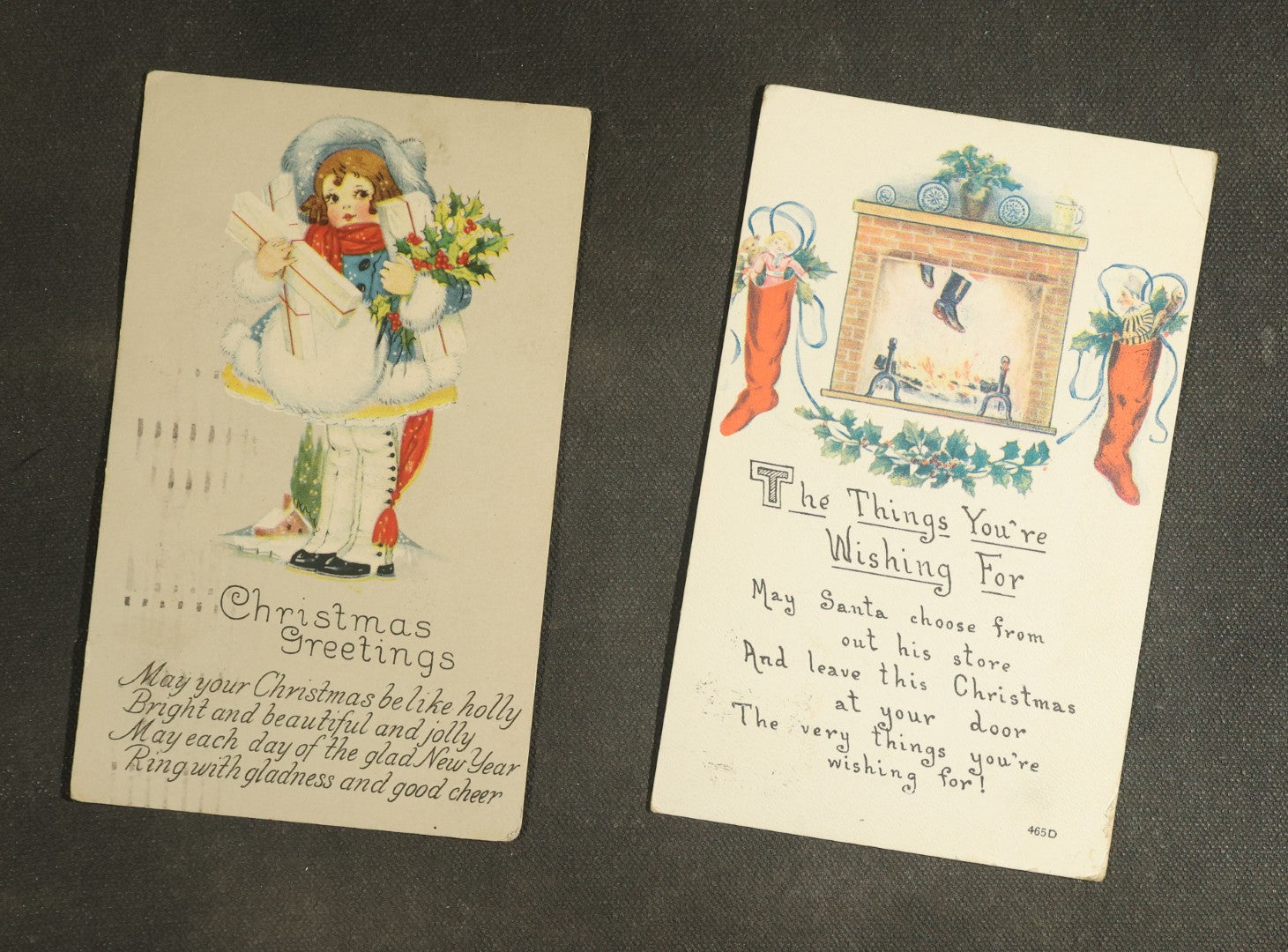 vintage postcard grouping - Greetings and Holiday
