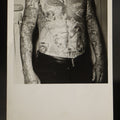 Lot 007 - Vintage Real Photo Postcard R.P.P.C. of a Heavily Tattooed Man, Printed on Forte Photographic Paper