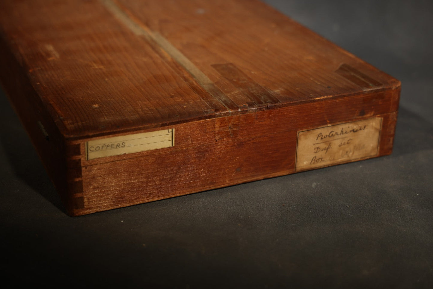 Vintage Entomological Specimen Display of Pinned Moths in Hinged Wooden Case with Massachusetts and Boston Labels, Note Odor