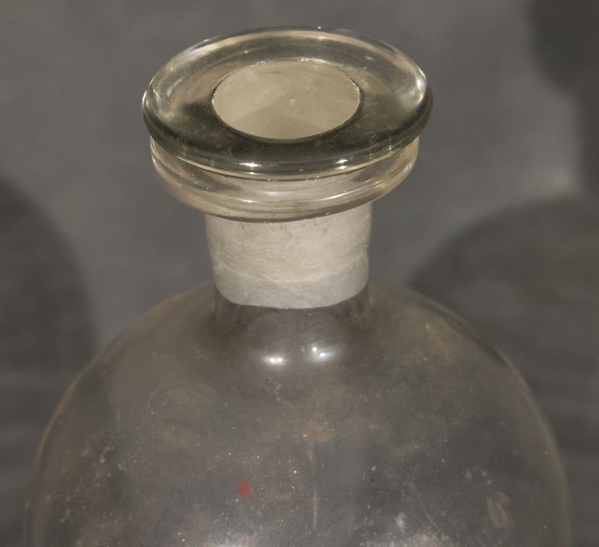 Antique New Hampshire State Board of Health Glass Bottle in Wooden Carrying Box, Concord, New Hampshire