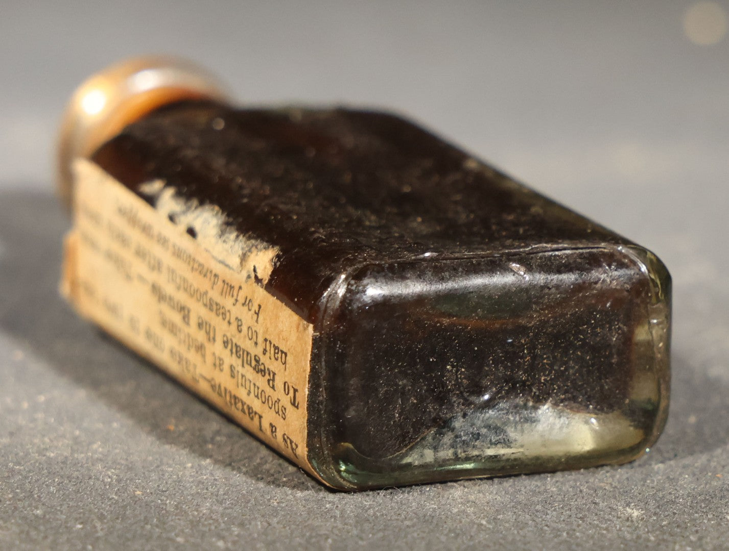 Pair of Antique Pharmaceutical Sample Bottles including Dr. Caldwell's Syrup Pepsin and Upjohn Quinine Sulph. Sample Pill