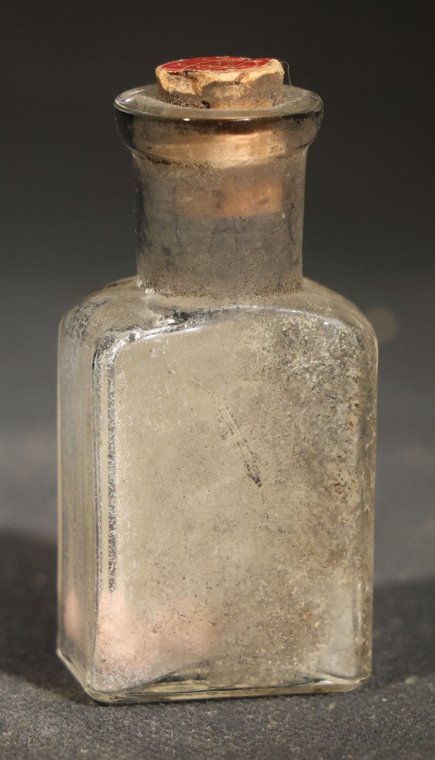 Pair of Antique Pharmaceutical Sample Bottles including Dr. Caldwell's Syrup Pepsin and Upjohn Quinine Sulph. Sample Pill