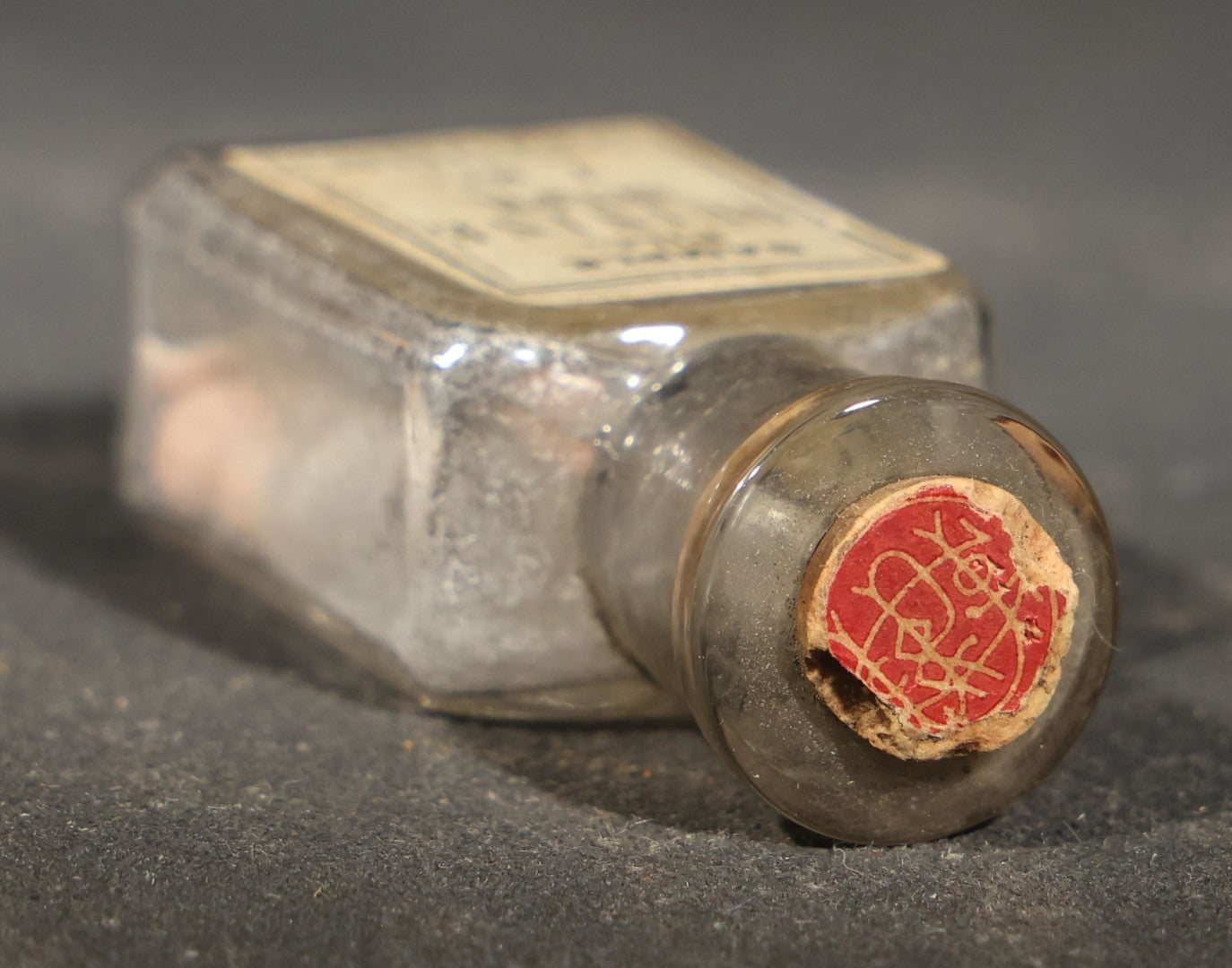 Pair of Antique Pharmaceutical Sample Bottles including Dr. Caldwell's Syrup Pepsin and Upjohn Quinine Sulph. Sample Pill